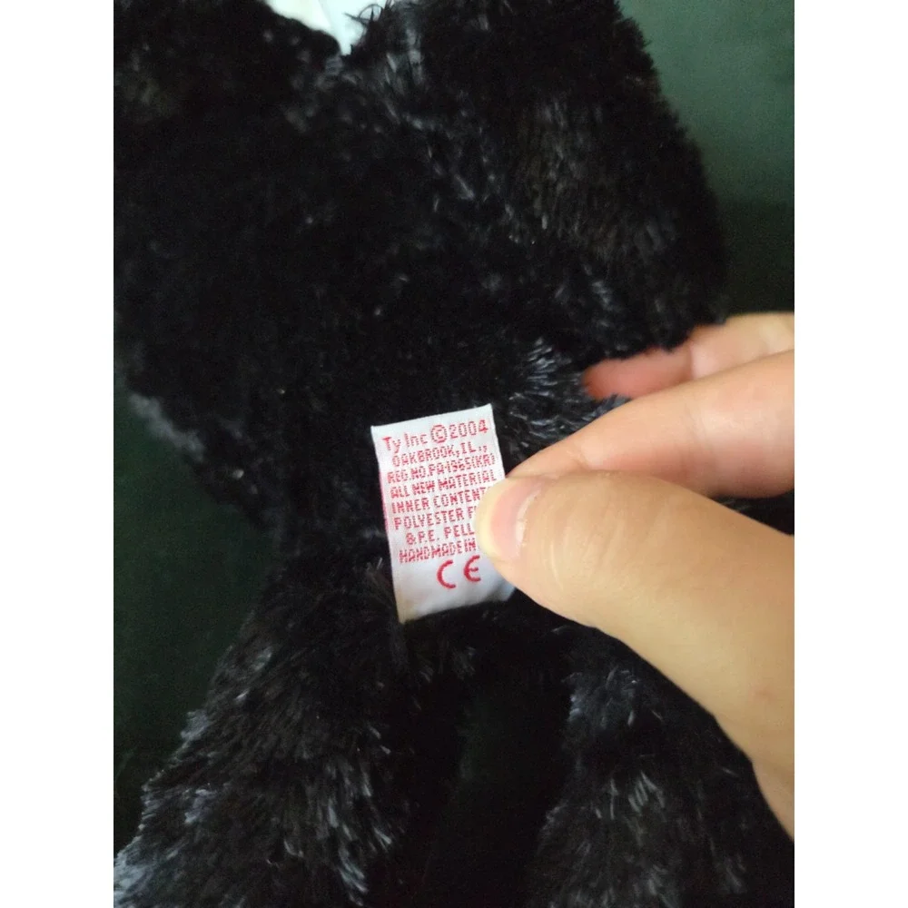 Ty Beanie Buddies 2004 Booties Black White Tuxedo Cat Plush 12'' With Tags